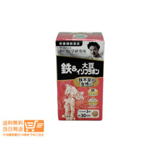 野口医学研究所 鉄＆大豆イソフラボン 約30日分 90粒 栄養補助食品 サプリメント 追跡配送 送料無料